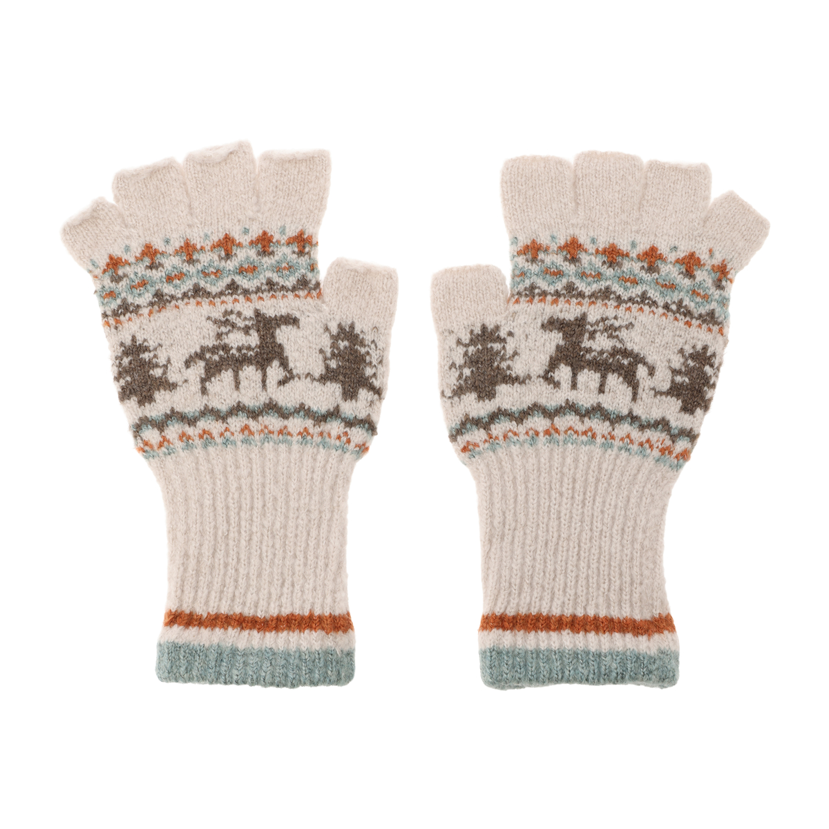 シュータム鹿柄指切手袋