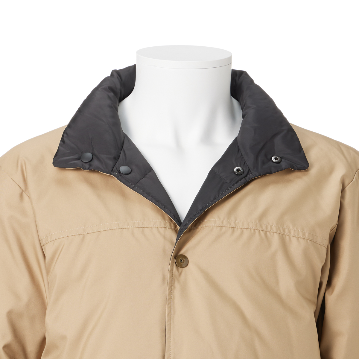 リバーシブルロングコート