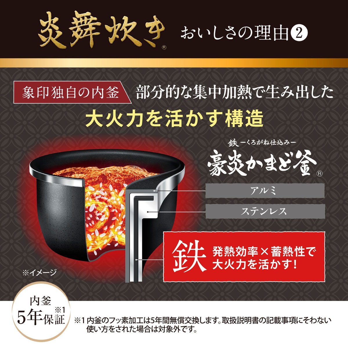 象印】圧力IH炊飯ジャー 炎舞炊き | かぜとゆきオンラインショップ