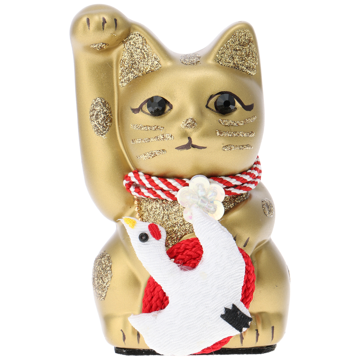 「ご縁猫」かぜとゆきオリジナル 縁起物ペア 鶴と亀