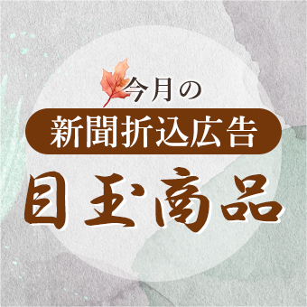 今月の折込みチラシ目玉商品
